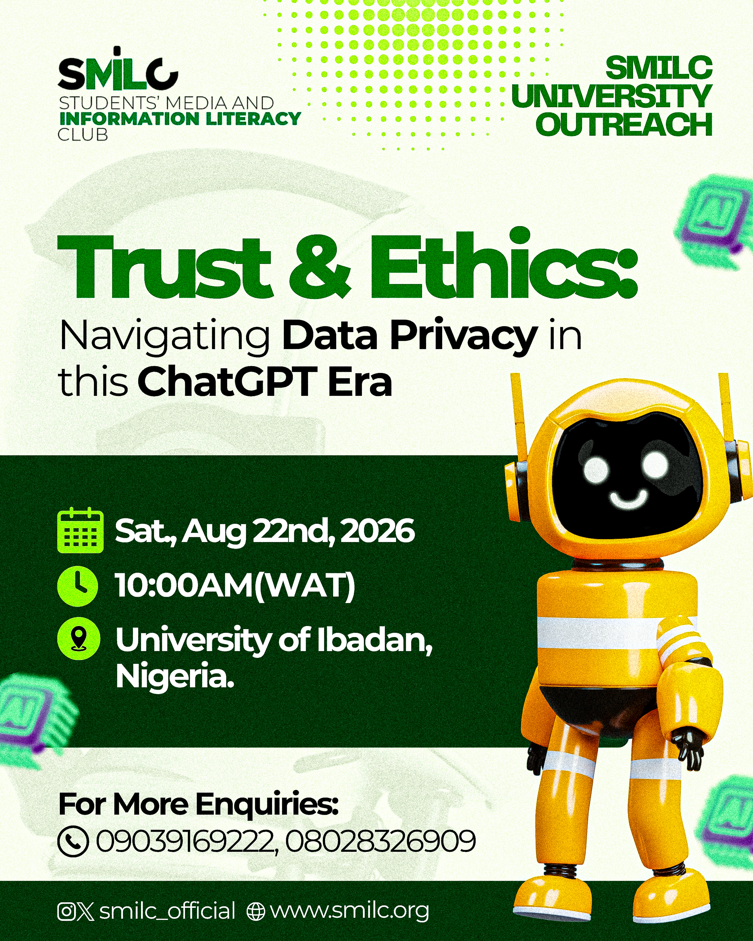 Trust & Ethics: Navigating Data Privacy in this ChatGPT Era Flyer